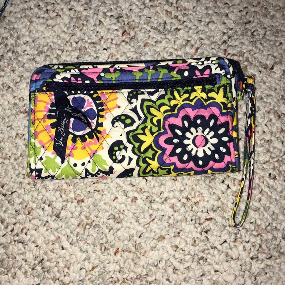 Vera Bradley front zip wristlet